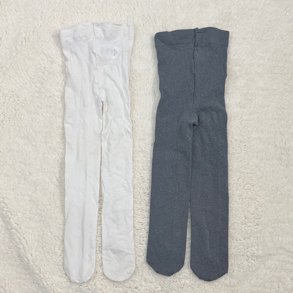 Target Kids' White and Gray Tights Set